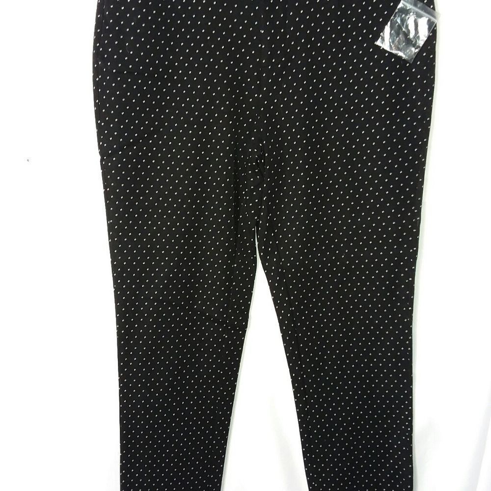 Faded Glory jeans women's size 6 black white flecks ankle pants NWOT pockets